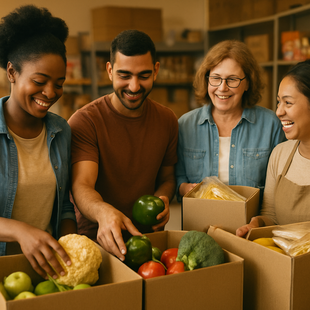 The volunteer-run food bank that fed a record 4,000 families