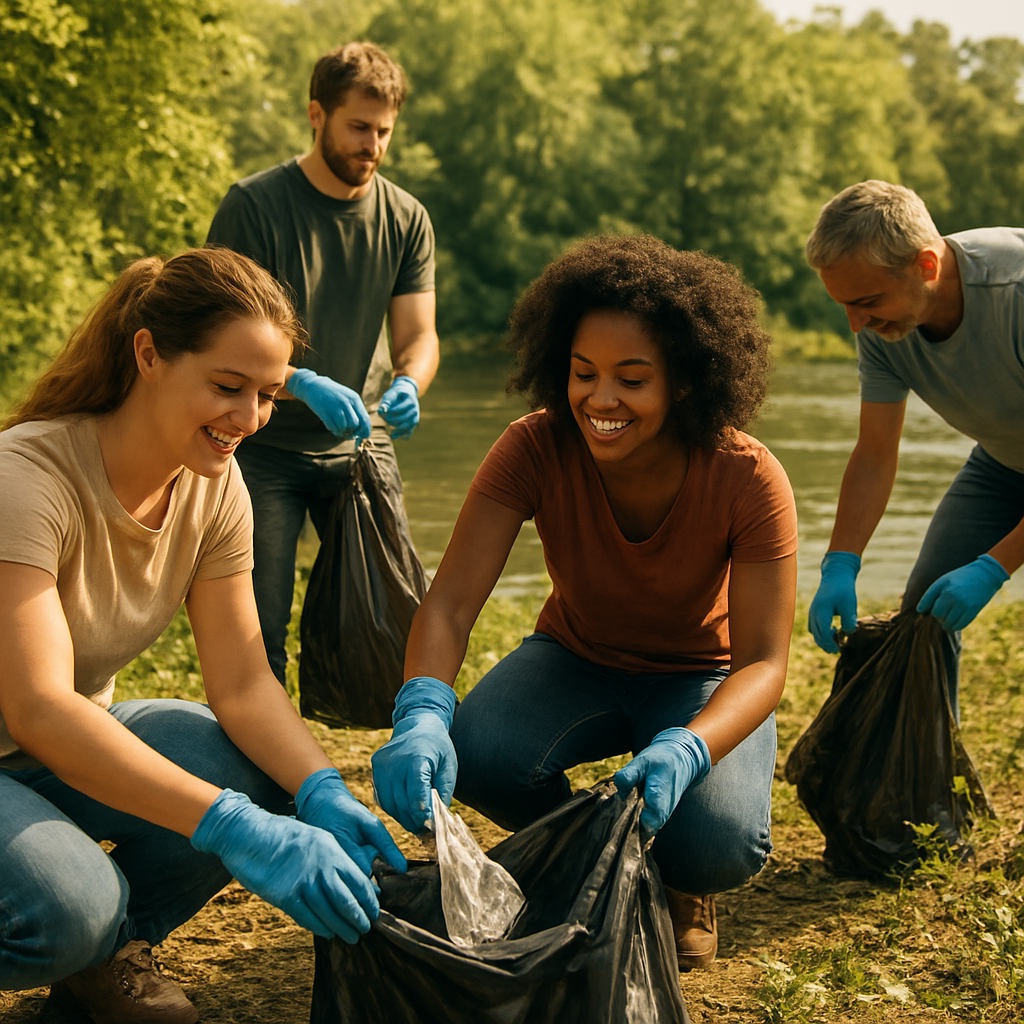Weekend warriors pulled two tons of trash from the river
